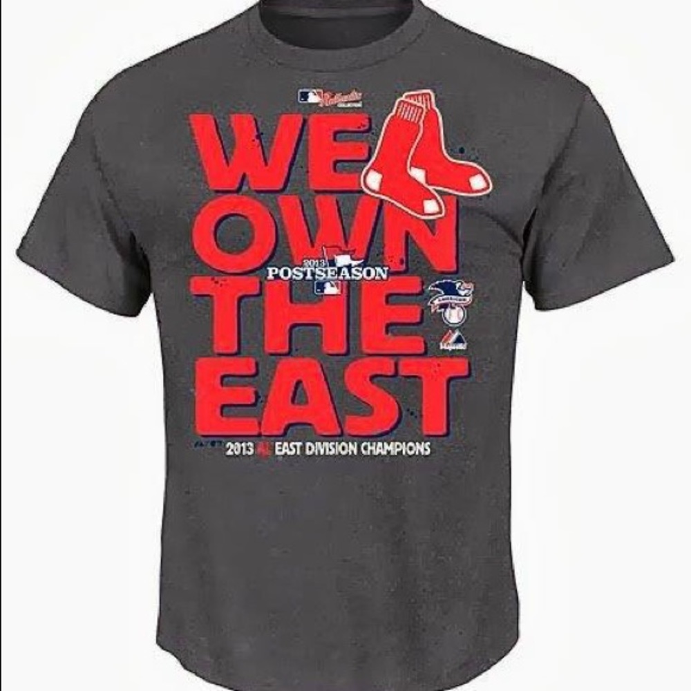 Boston Red Sox MLB Majestic Authentic We Own the East 2013 AL East Champions NWT